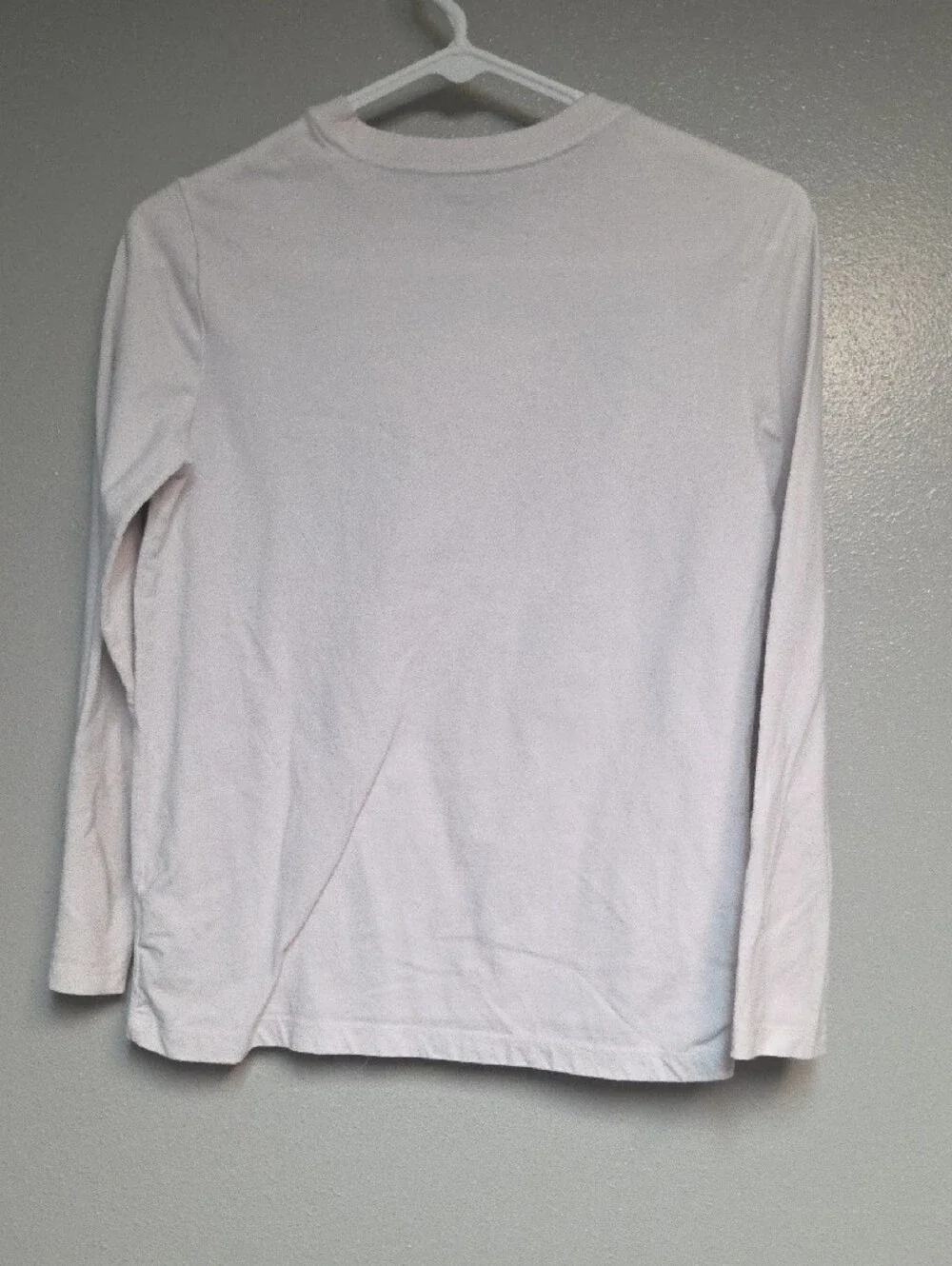 Old Navy White Long-Sleeve Tee with Space Baseball Graphic